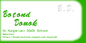 botond domok business card